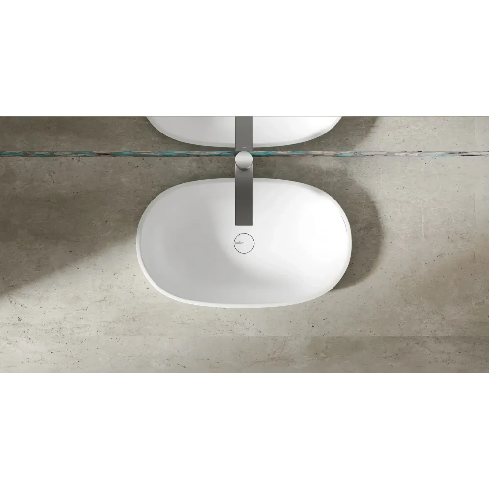 Полувстраиваемая раковина S-Sense MAREA 01 Глянцевая 1802101G Salini