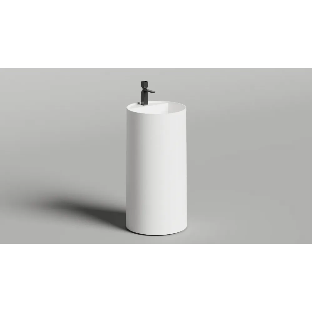 Напольная раковина S-Sense ARMONIA ROUND TOP 01 Глянцевая 130411TG Salini