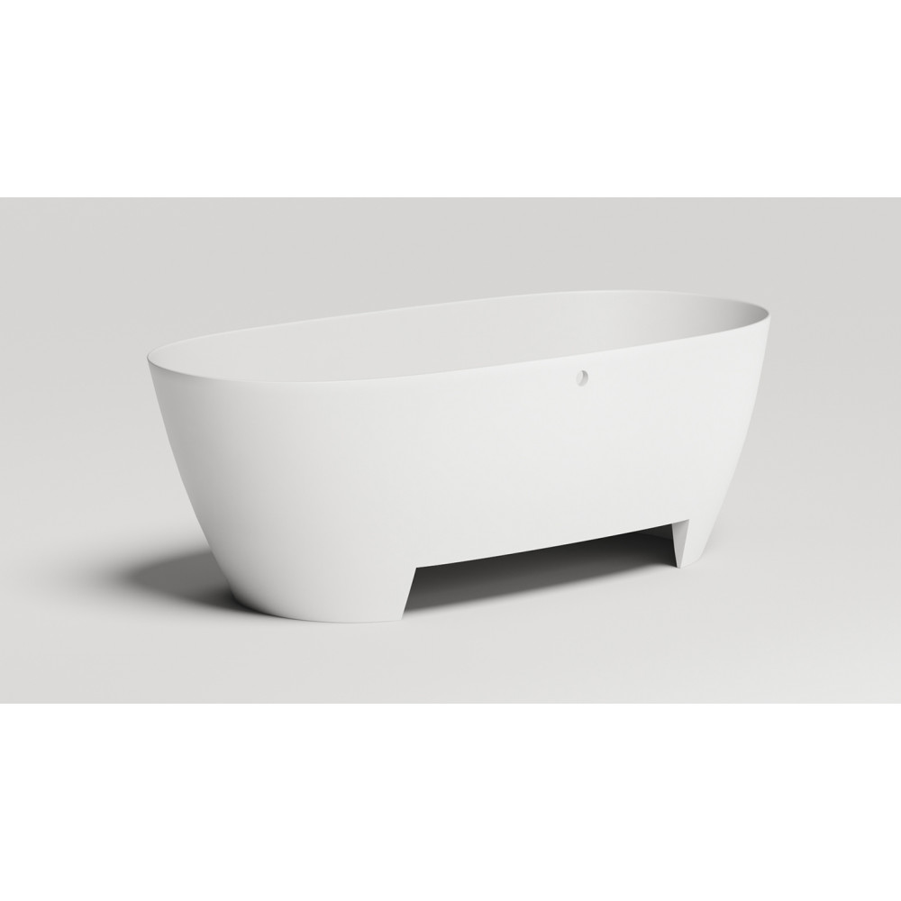 Отдельностоящая ванна S-Sense SOFIA LIGHT с переливом Глянцевая 103711G Salini