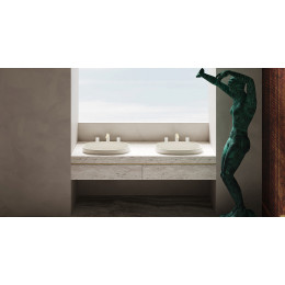 Полувстраиваемая раковина S-Stone GRECA Матовая 1803201M Salini