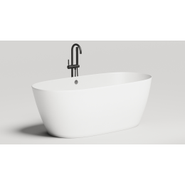 Отдельностоящая ванна S-Sense SOFIA LIGHT с переливом Глянцевая 103711G Salini