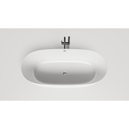 Отдельностоящая ванна S-Sense SOFIA LIGHT с переливом Глянцевая 103711G Salini