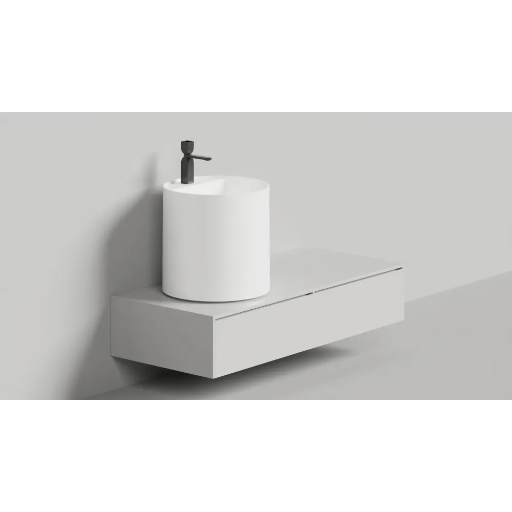 Накладная раковина S-Sense ARMONIA ROUND TOP 03 Глянцевая 130413TG Salini