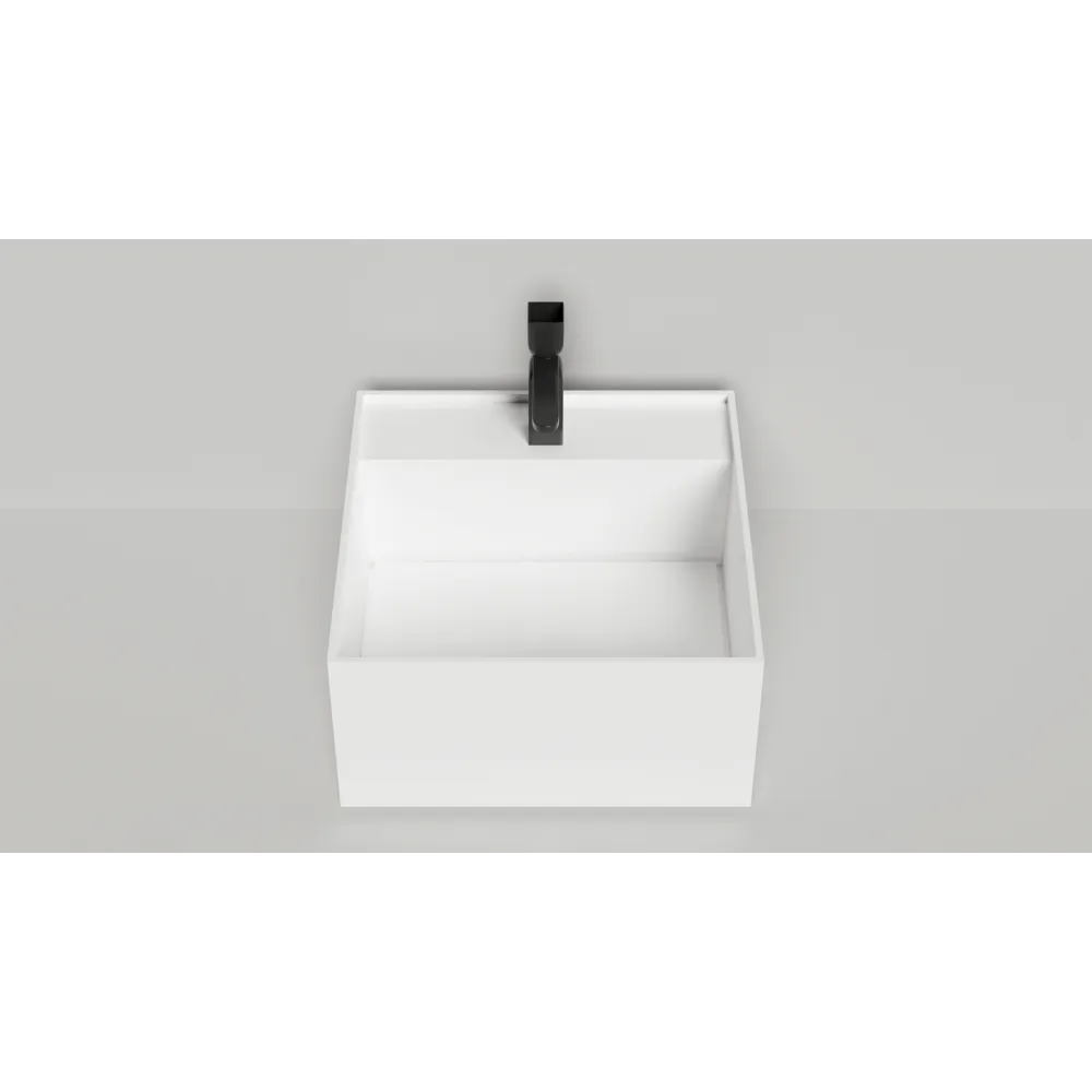 Накладная раковина S-Sense ARMONIA SQUARE TOP 02 Глянцевая 130512TG Salini