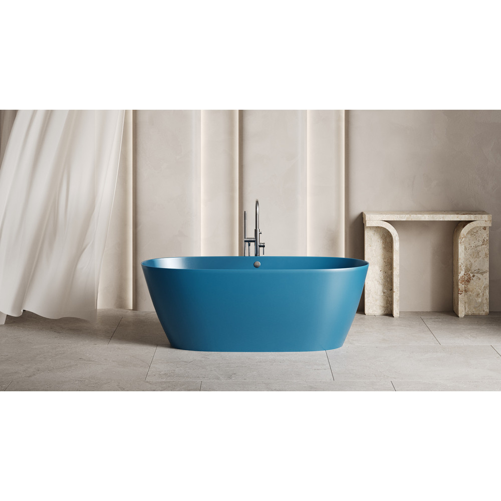 Отдельностоящая ванна S-Sense SOFIA LIGHT с переливом Глянцевая 103711G Salini