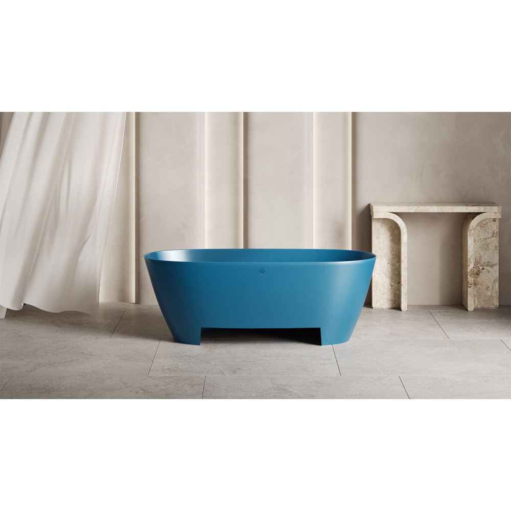 Отдельностоящая ванна S-Sense SOFIA LIGHT с переливом Глянцевая 103711G Salini