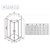 Душевая дверь Ravak Blix Slim BLSRV2K-100 стекло Transparent, профиль Хром (X1XMA0C00Z1)