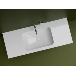 Раковина встраиваемая снизу 540x360x190 с отверстием слива перелива цвет белый CN7018