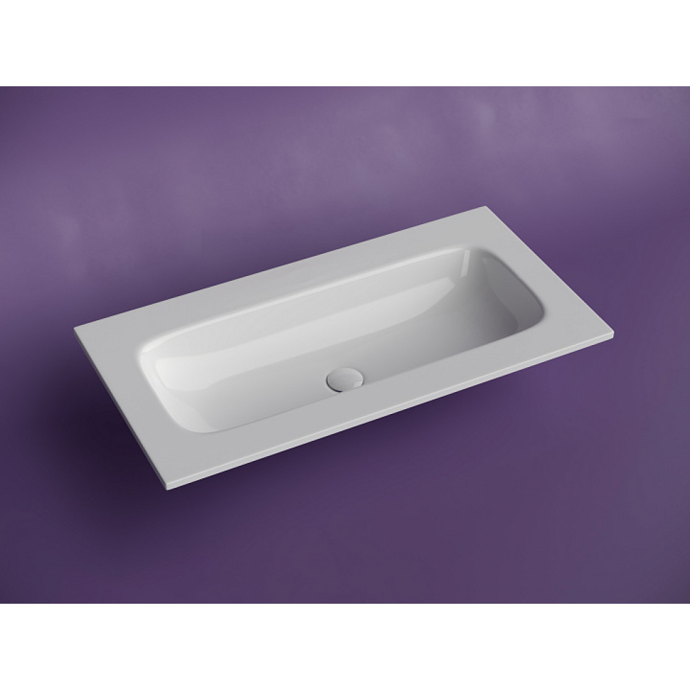 Раковина накладная мебельная CERAMICANOVA Grace прямоугольная 910x457x137 без отверстия под смеситель цвет белый CN7019Wx