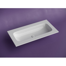 Раковина накладная мебельная CERAMICANOVA Grace прямоугольная 910x457x137 без отверстия под смеситель цвет белый CN7019Wx