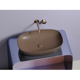 Умывальник чаша накладная овальная (цвет Темно-x