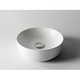 Умывальник чаша накладная круглая (цвет Белый Матовый) Element 355x355x125мм