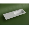 Раковина накладная мебельная CERAMICANOVA Grace прямоугольная 1210x457x137 с чашей справа и отверстием под смеситель цвет белый CN7021