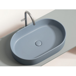 Умывальник чаша накладная овальная (цвет Серо-x