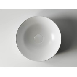 Умывальник чаша накладная круглая (цвет Белый Матовый) Element 355x355x125мм