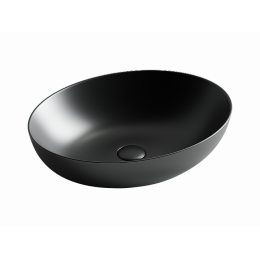 Умывальник чаша накладная овальная (цвет Черный Матовый) Element 520x395x130мм