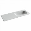 Раковина накладная мебельная CERAMICANOVA Grace прямоугольная 1210x457x137 с чашей справа и отверстием под смеситель цвет белый CN7021