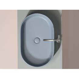 Умывальник чаша накладная овальная (цвет Серо-x