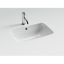 Раковина встраиваемая снизу 540x360x190 с отверстием слива перелива цвет белый CN7018