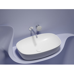 Умывальник чаша накладная овальная (цвет Белый Матовый) Element 600x380x138мм