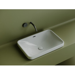 Умывальник прямоугольный встраиваемый сверху в столешницу Element 605x415x185мм