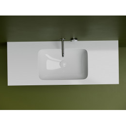 Раковина встраиваемая снизу 540x360x190 с отверстием слива перелива цвет белый CN7018