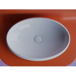 Умывальник чаша накладная овальная Element 560x390x150мм