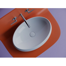 Умывальник чаша накладная овальная Element 560x390x150мм