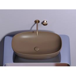 Умывальник чаша накладная овальная (цвет Темно-x