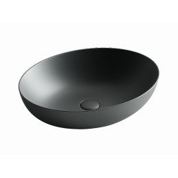 Умывальник чаша накладная овальная (цвет Темный Антрацит Матовый) Element 520x395x130мм