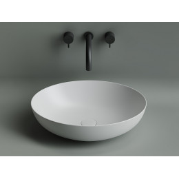 Умывальник чаша накладная овальная (цвет Белый Матовый) Element 520x395x130мм