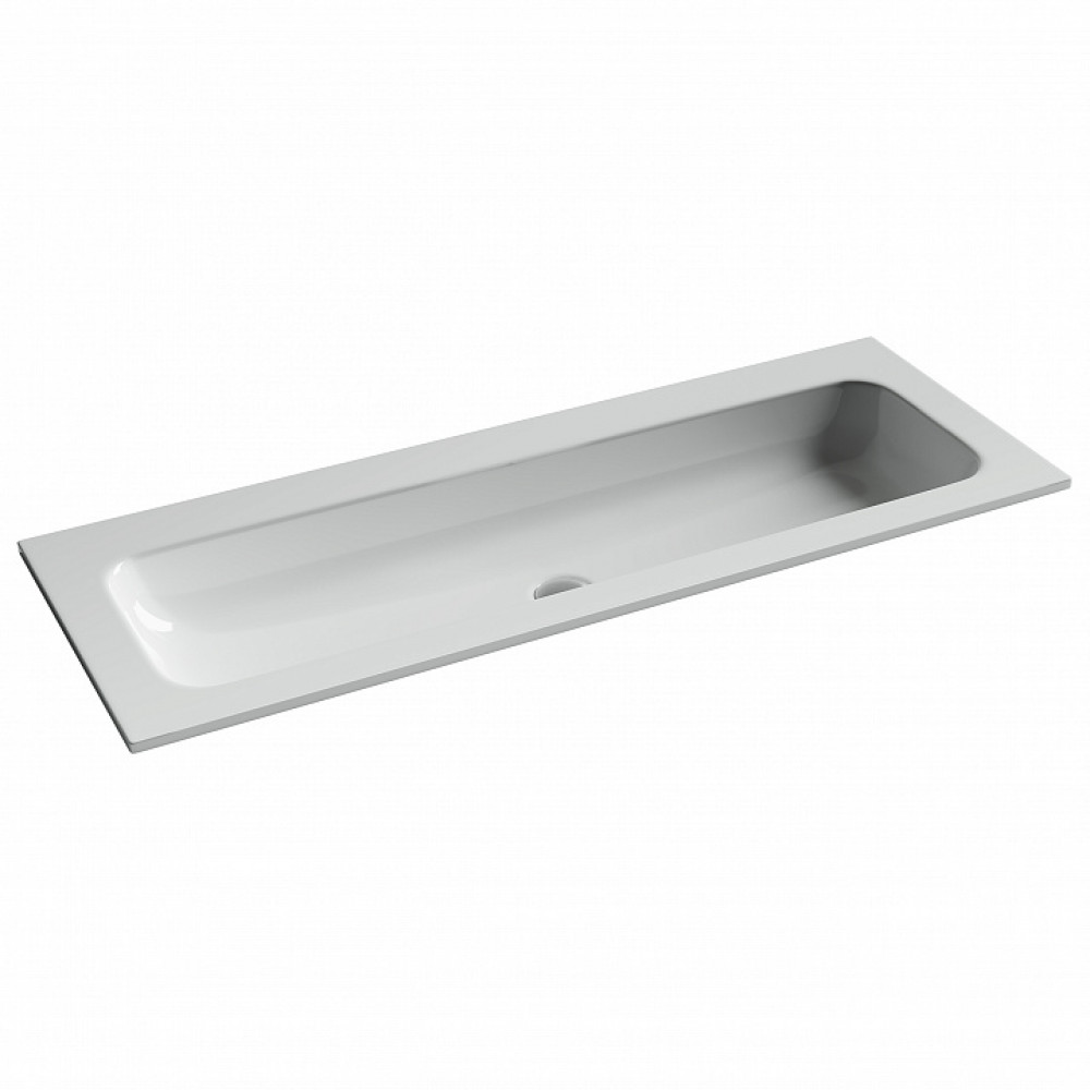 Раковина накладная Grace прямоугольная, без отверстия под смеситель 1210x457x137 мм, цвет белый, арт. CN7016wx