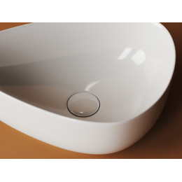 Умывальник чаша накладная ассиметричной формы Element 455x320x155мм