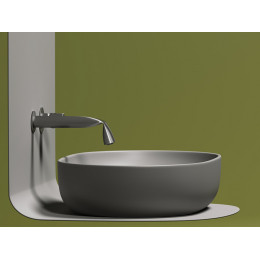 Умывальник чаша накладная овальная (цвет Антрацит Матовый) Element 600x415x135мм