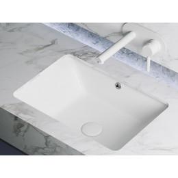 Умывальник прямоугольный встраиваемый под столешницу Element 550x400x185мм, с крепежом и шаблоном для установки