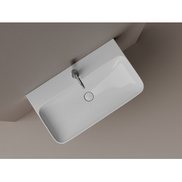 Умывальник AURA с 1 отверстием для смесителя, без перелива 800x470x135мм