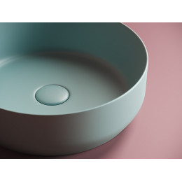Умывальник чаша накладная круглая (цвет Зеленый Матовый) Element 390x390x120мм
