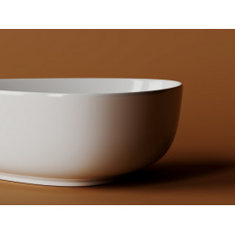 Умывальник чаша накладная ассиметричной формы Element 455x320x155мм