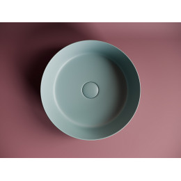Умывальник чаша накладная круглая (цвет Зеленый Матовый) Element 390x390x120мм