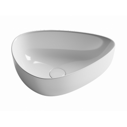 Умывальник чаша накладная ассиметричной формы Element 455x320x155мм