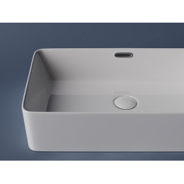 Умывальник чаша накладная прямоугольная со сливом переливом Element 600x380x140мм