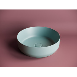 Умывальник чаша накладная круглая (цвет Зеленый Матовый) Element 390x390x120мм