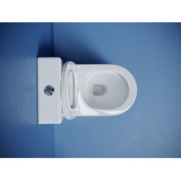 Напольный пристенный унитаз Metropol смыв Торнадо белый CN4001T