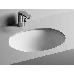 Умывальник овальный встраиваемый под столешницу Element 510x420x195мм, с крепежом и шаблоном для установки