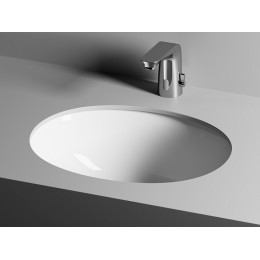 Умывальник овальный встраиваемый под столешницу Element 510x420x195мм, с крепежом и шаблоном для установки