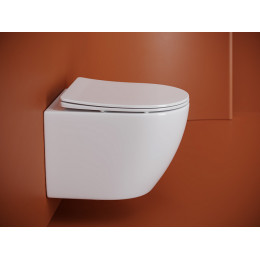 Подвесной унитаз CERAMICANOVA Uno смыв Торнадо 490x360x360 белый