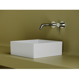 Раковина накладная квадратная 361x361x130, цвет белый, арт.СN6068