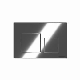 Система инсталляции для унитазов CERAMICANOVA Balance с кнопкой смыва Square, цвет  хром глянцевый, с креплениями, арт. CN121002CH