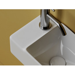 Умывальник подвесной прямоугольный (чаша справа, отверстие под смеситель слева) Element 395x220x125мм