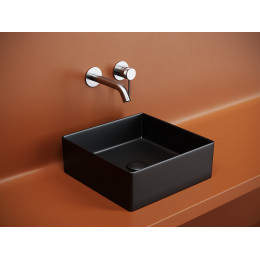 Раковина накладная квадратная 361x361x130, цвет черный матовый, арт.CN6068MB